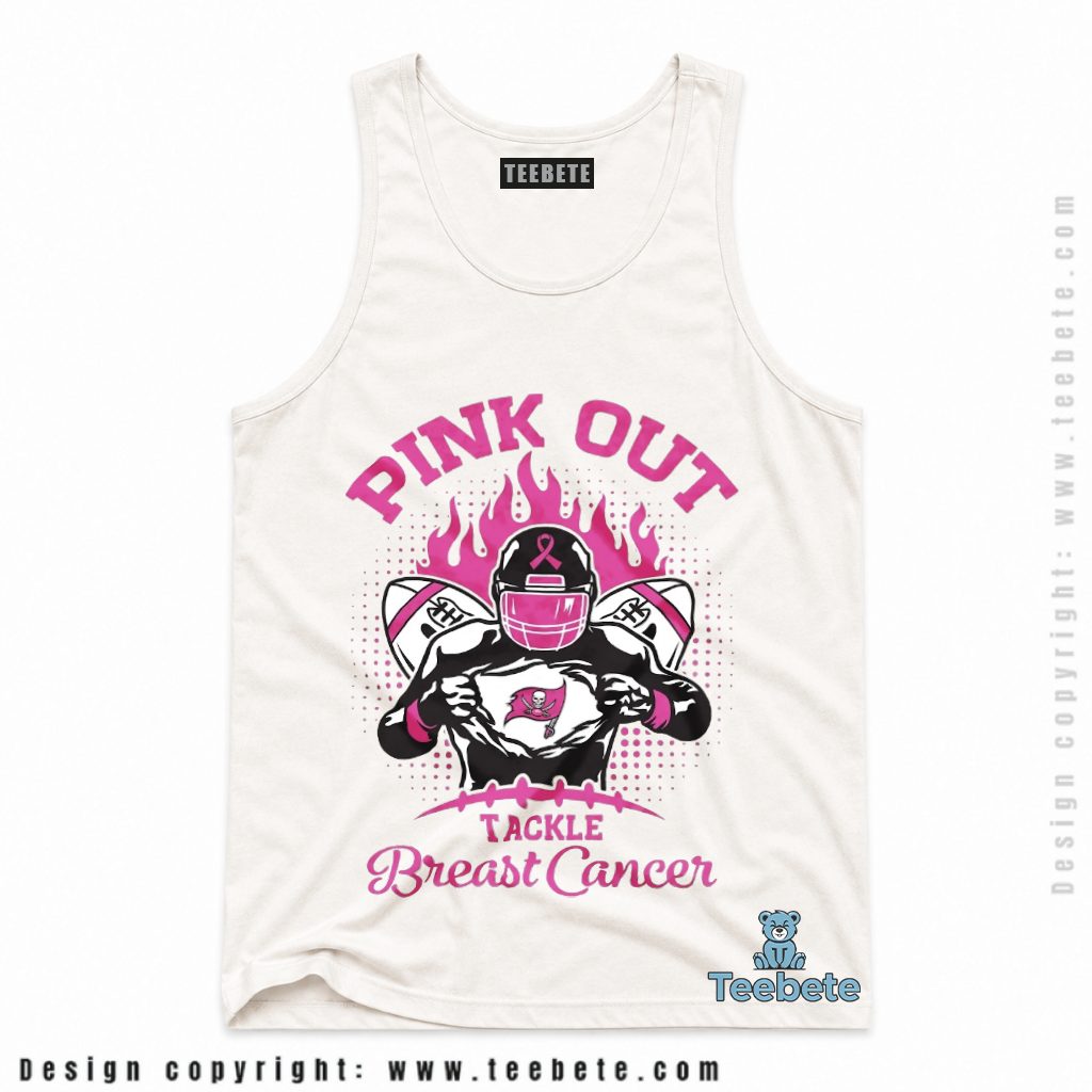 Tampa Bay Buccaneers Pink Out Tackle Cancer Tanktop Tampa Bay Buccaneers Pink Out Tackle Cancer Tanktop