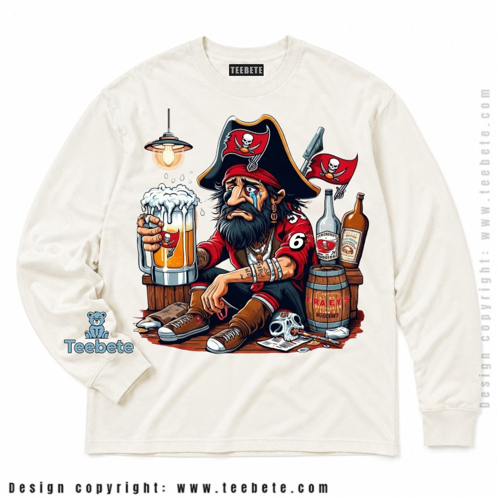 Tampa Bay Buccaneers Pirate Beer Tears Long Sleeve Tampa Bay Buccaneers Pirate Beer Tears Long Sleeve