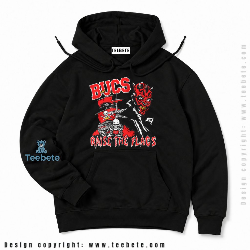 Tampa Bay Buccaneers Raise Flags Pirate Skull Hoodie Tampa Bay Buccaneers Raise Flags Pirate Skull Hoodie