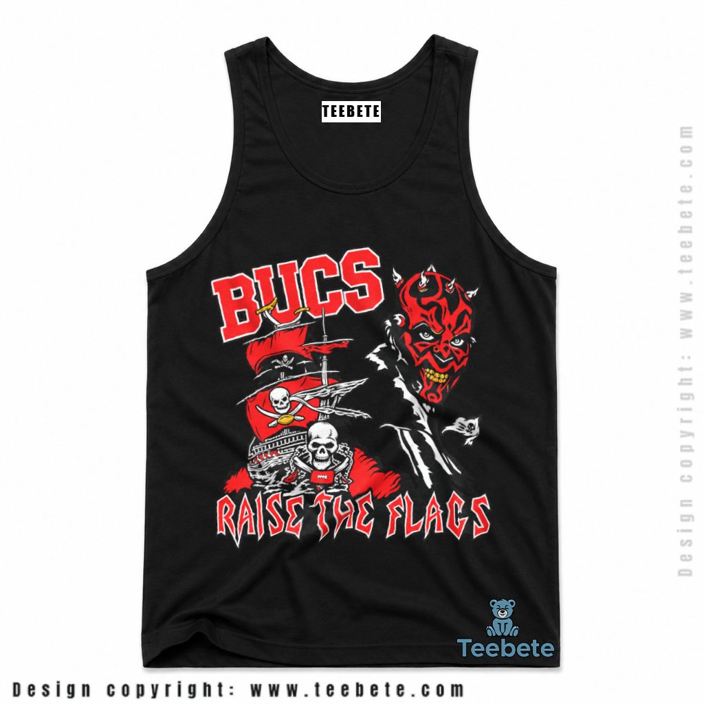 Tampa Bay Buccaneers Raise Flags Pirate Skull Tanktop Tampa Bay Buccaneers Raise Flags Pirate Skull Tanktop