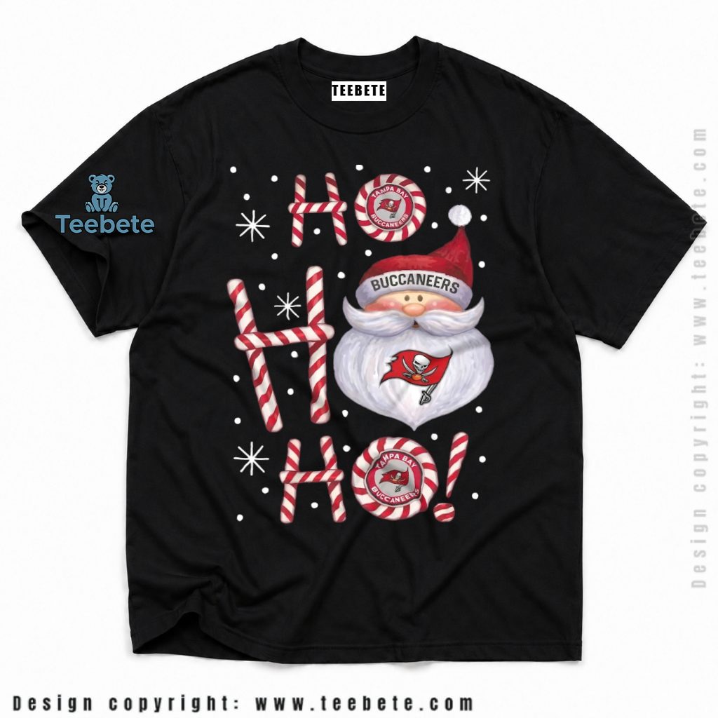 Tampa Bay Buccaneers Santa Ho Candy Cane Shirt