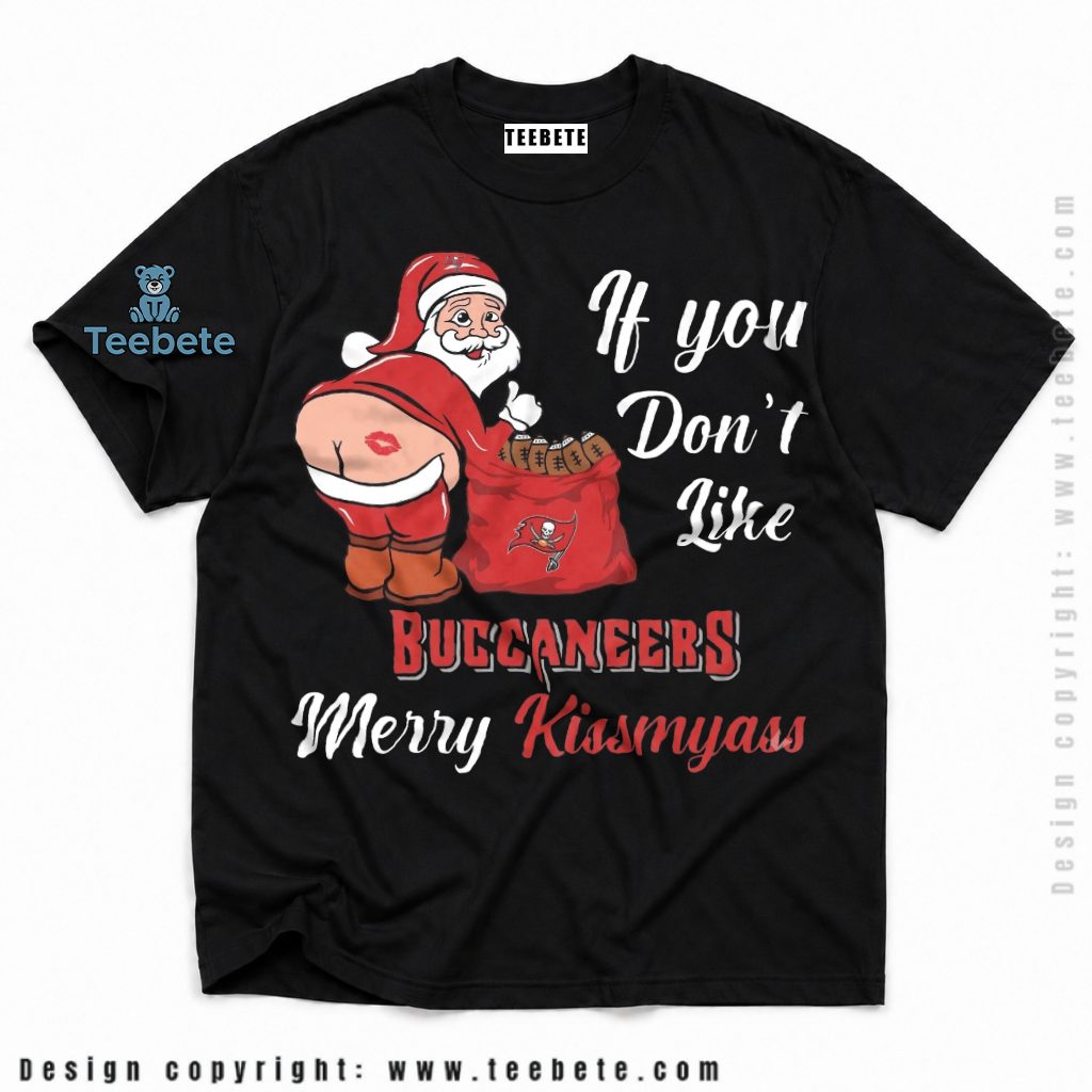 Tampa Bay Buccaneers Santa Spanking Merry Kissmyass Shirt