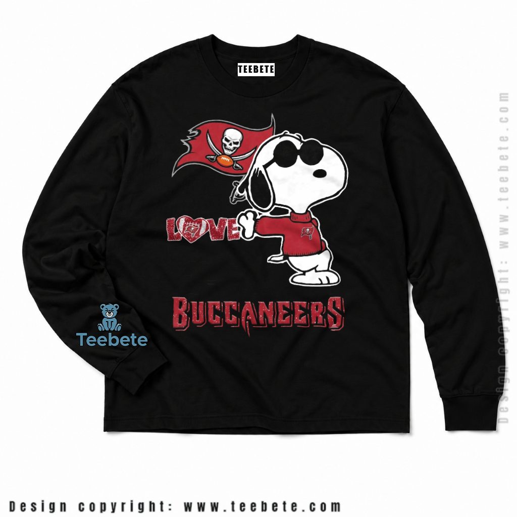 Tampa Bay Buccaneers Snoopy Sunglasses Love Sweater Long Sleeve Tampa Bay Buccaneers Snoopy Sunglasses Love Sweater Long Sleeve