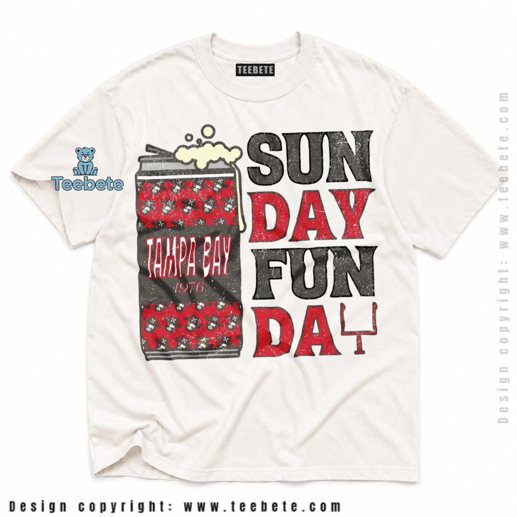 Tampa Bay Buccaneers Sunday Funday Beer Can Shirt