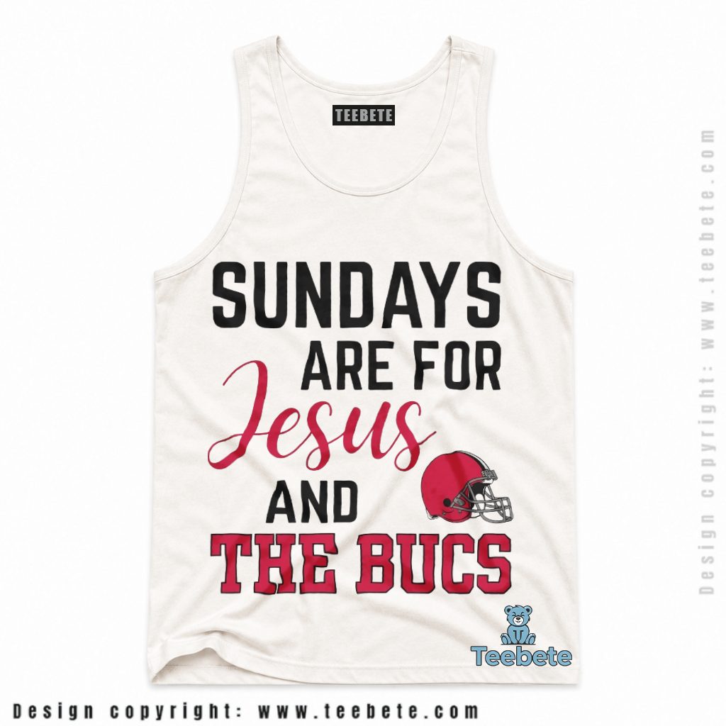 Tampa Bay Buccaneers Sundays Jesus And The Bucs Tanktop Tampa Bay Buccaneers Sundays Jesus And The Bucs Tanktop