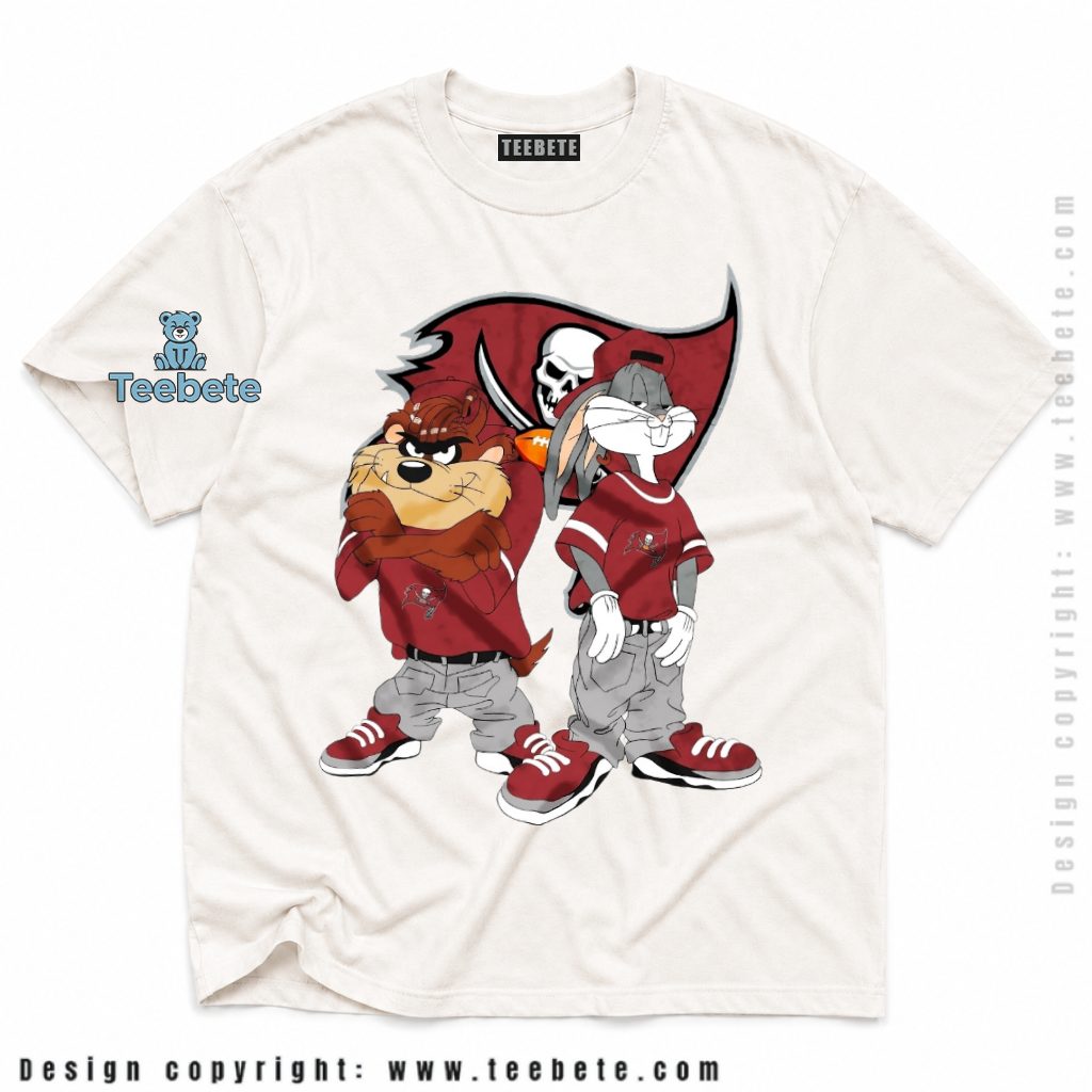 Tampa Bay Buccaneers Taz Bugs Bunny Shirt