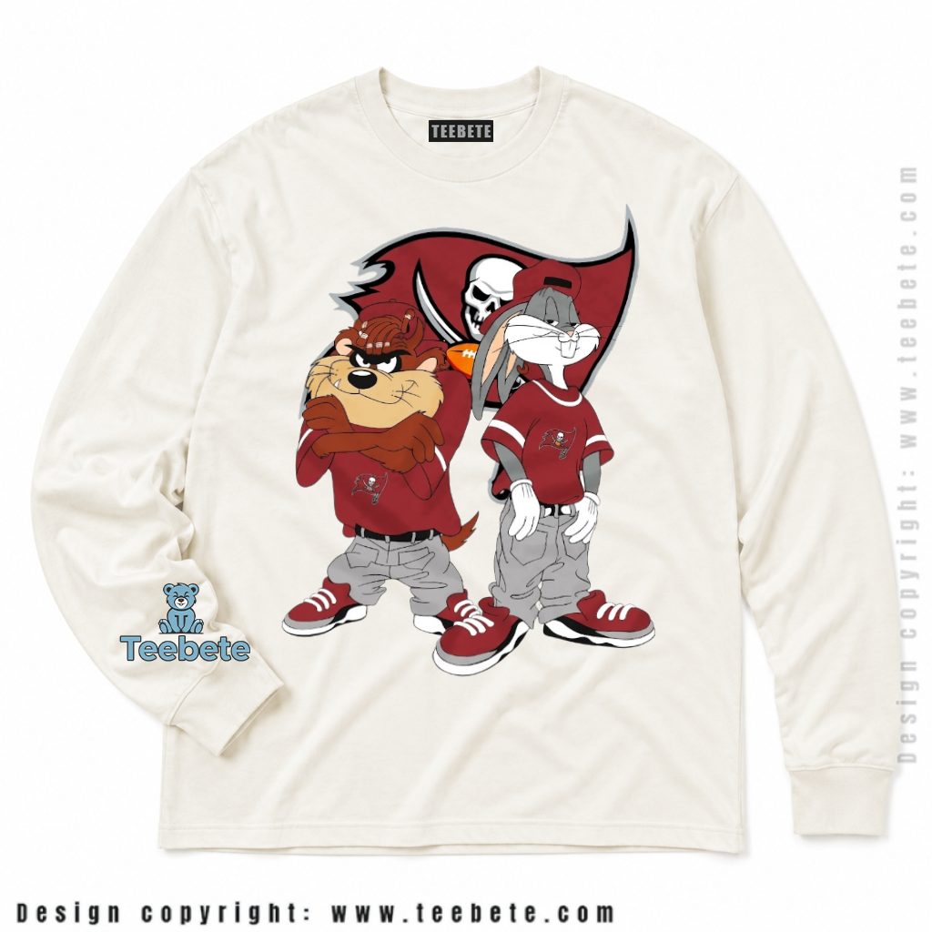 Tampa Bay Buccaneers Taz Bugs Bunny Long Sleeve Tampa Bay Buccaneers Taz Bugs Bunny Long Sleeve