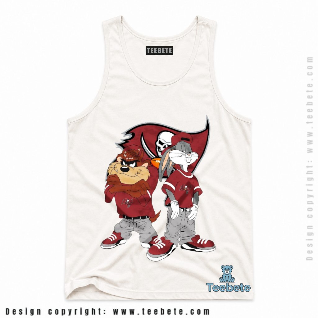 Tampa Bay Buccaneers Taz Bugs Bunny Tanktop Tampa Bay Buccaneers Taz Bugs Bunny Tanktop
