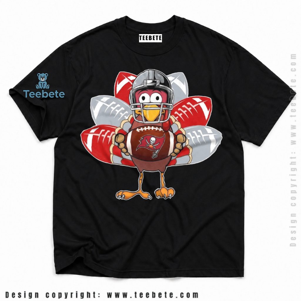 Tampa Bay Buccaneers Thanksgiving Turkey Helmet Football Shirt