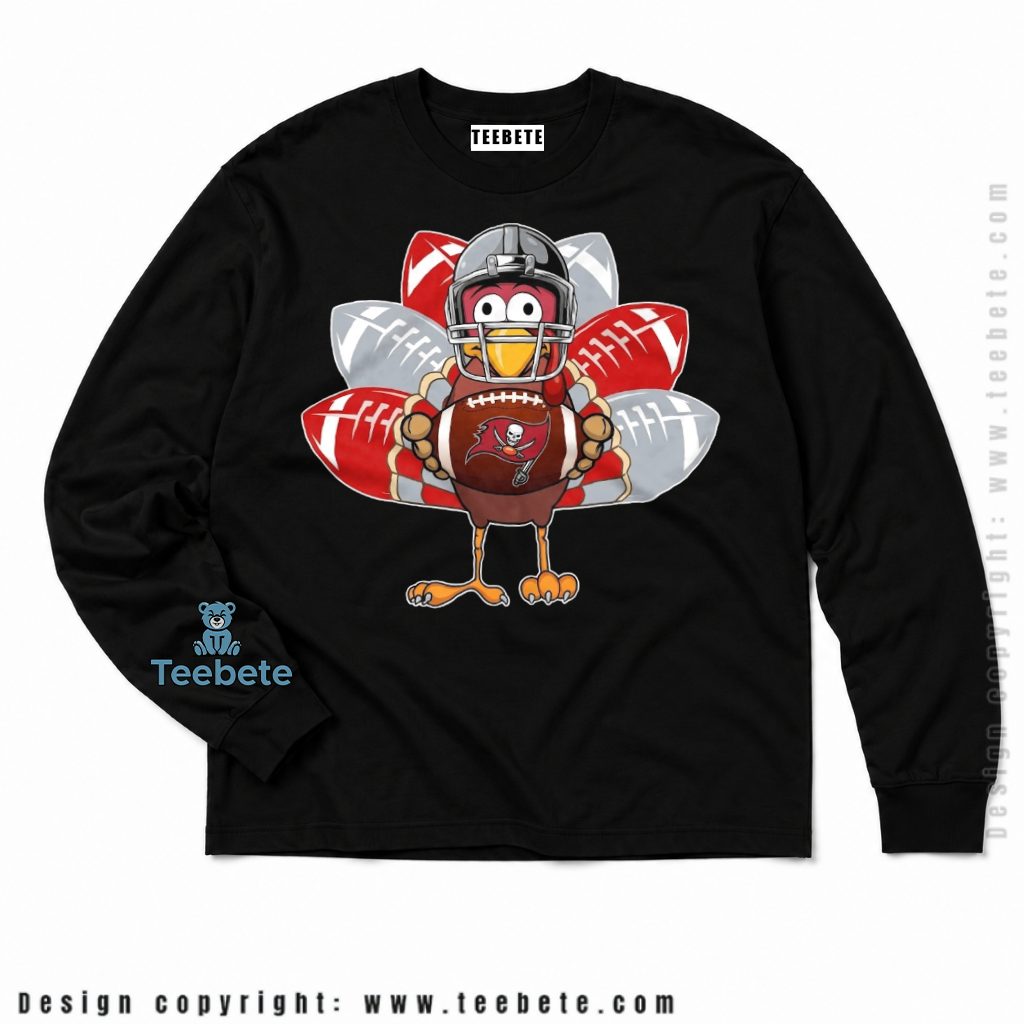 Tampa Bay Buccaneers Thanksgiving Turkey Helmet Football Long Sleeve Tampa Bay Buccaneers Thanksgiving Turkey Helmet Football Long Sleeve