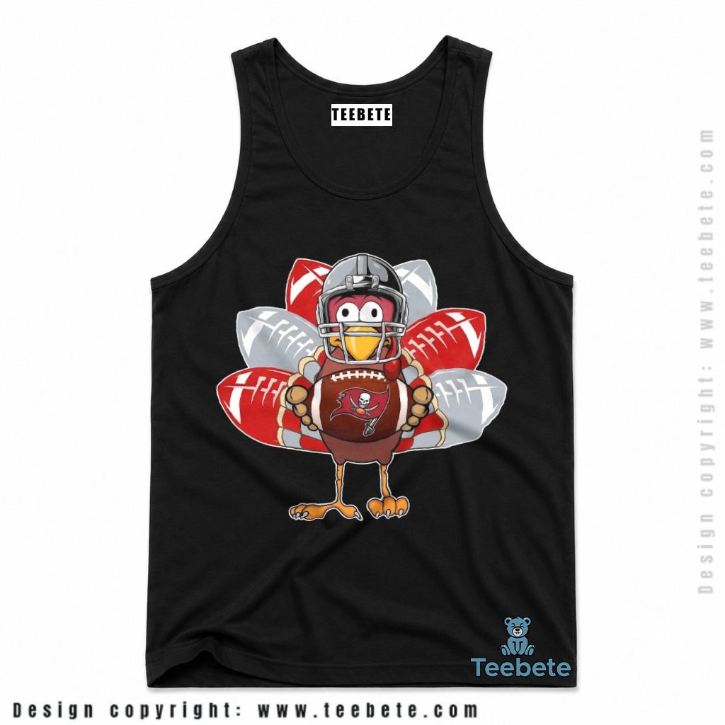 Tampa Bay Buccaneers Thanksgiving Turkey Helmet Football Tanktop Tampa Bay Buccaneers Thanksgiving Turkey Helmet Football Tanktop