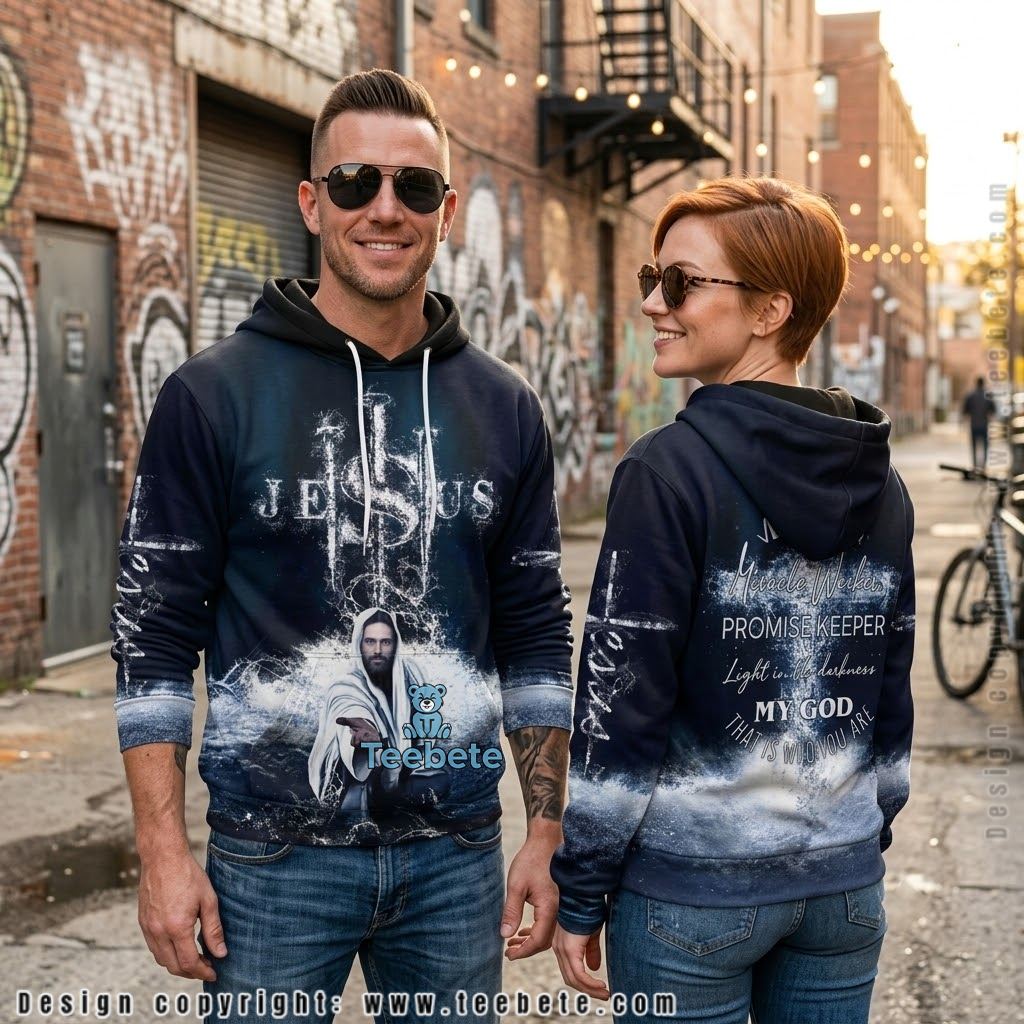 Jesus Miracle Worker Promise Keeper Waves 3D Hoodie