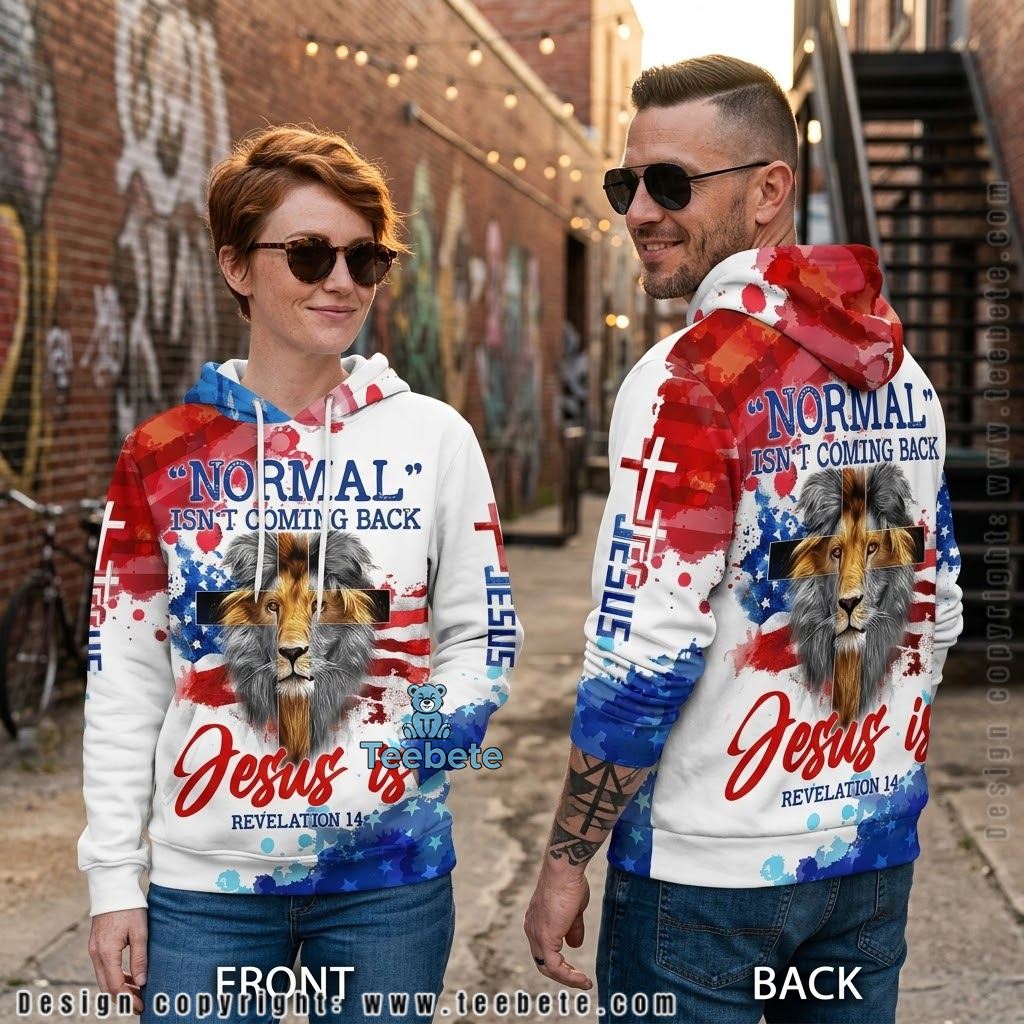 Jesus Normal Isn’t Coming Back Lion All Over Print 3D Hoodie