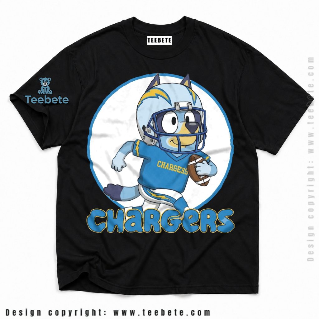 Los Angeles Chargers Bluey Football Fan Shirt