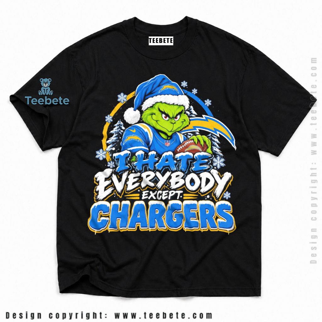 Los Angeles Chargers Grinch Football Winter Funny Shirt
