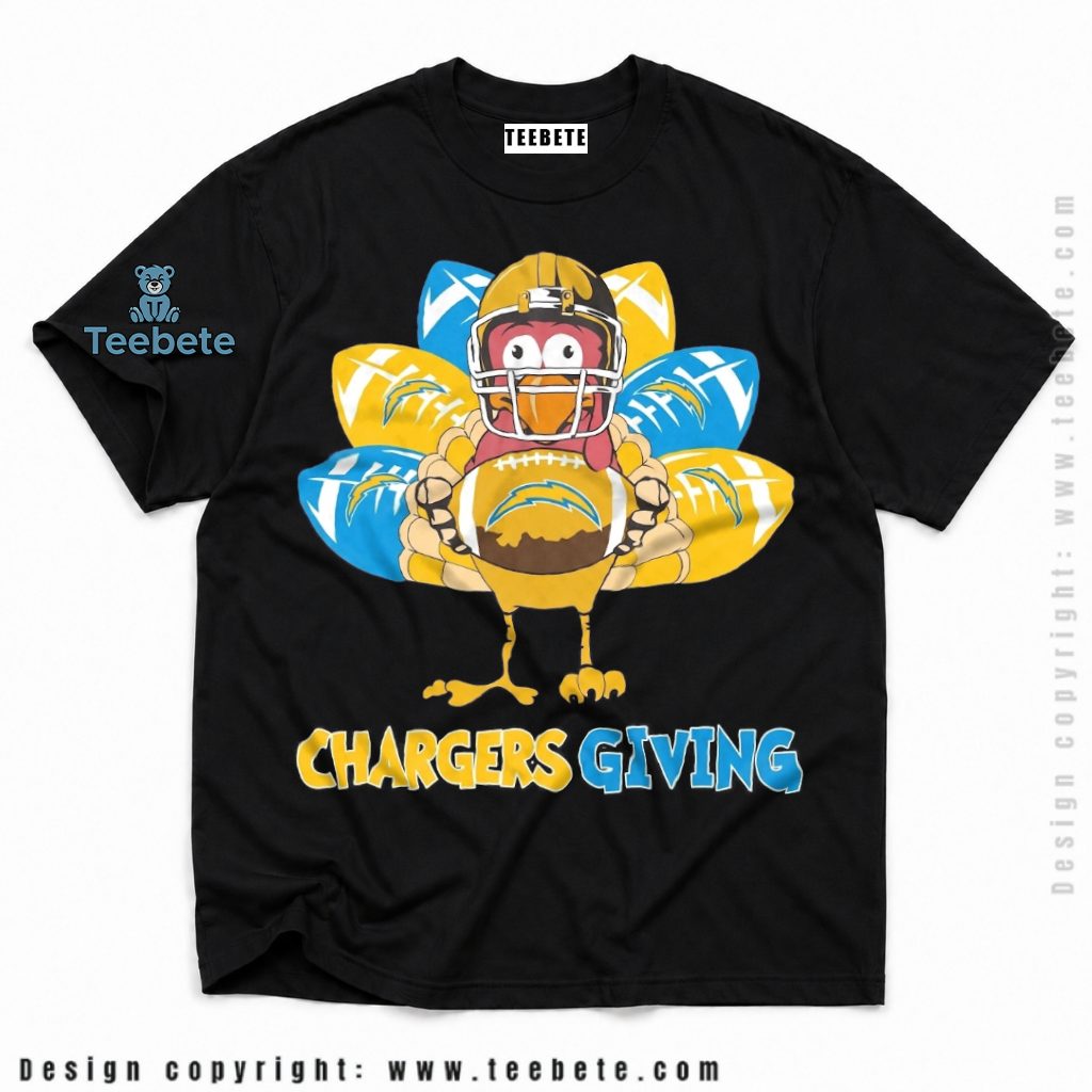 Los Angeles Chargers Happy Thanksgiving Shirt