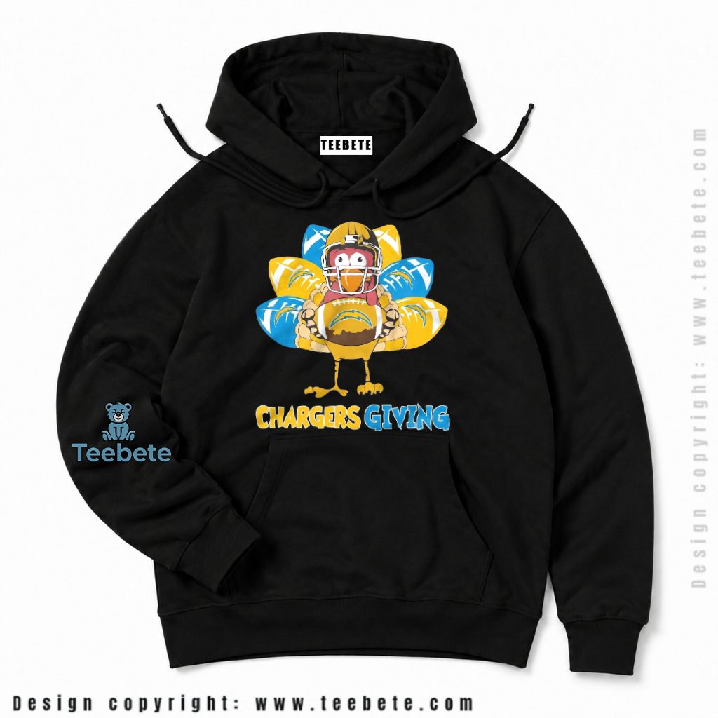 Los Angeles Chargers Happy Thanksgiving Hoodie Los Angeles Chargers Happy Thanksgiving Hoodie