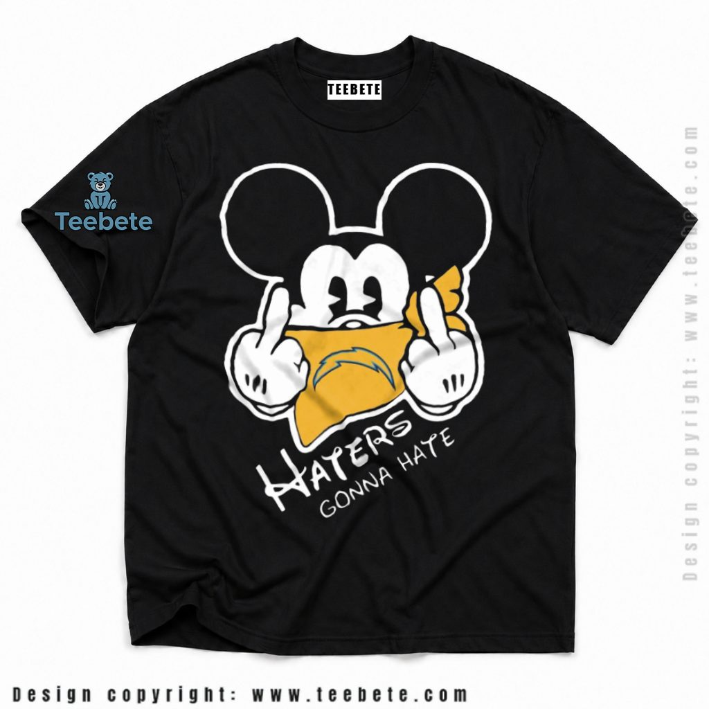 Los Angeles Chargers Mickey Mouse Haters Bandana Shirt