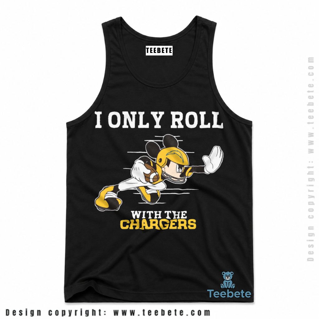 Los Angeles Chargers Mickey Mouse Running Back Cool Tanktop Los Angeles Chargers Mickey Mouse Running Back Cool Tanktop