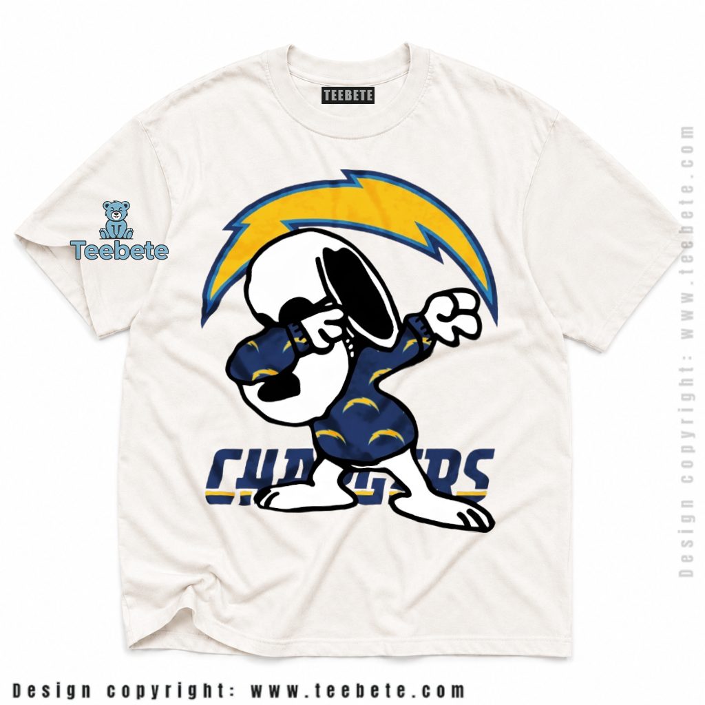 Los Angeles Chargers Snoopy Dabbing Fan Shirt