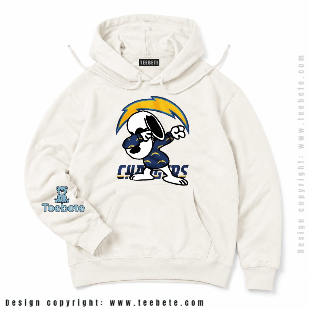 Los Angeles Chargers Snoopy Dabbing Fan Hoodie Los Angeles Chargers Snoopy Dabbing Fan Hoodie